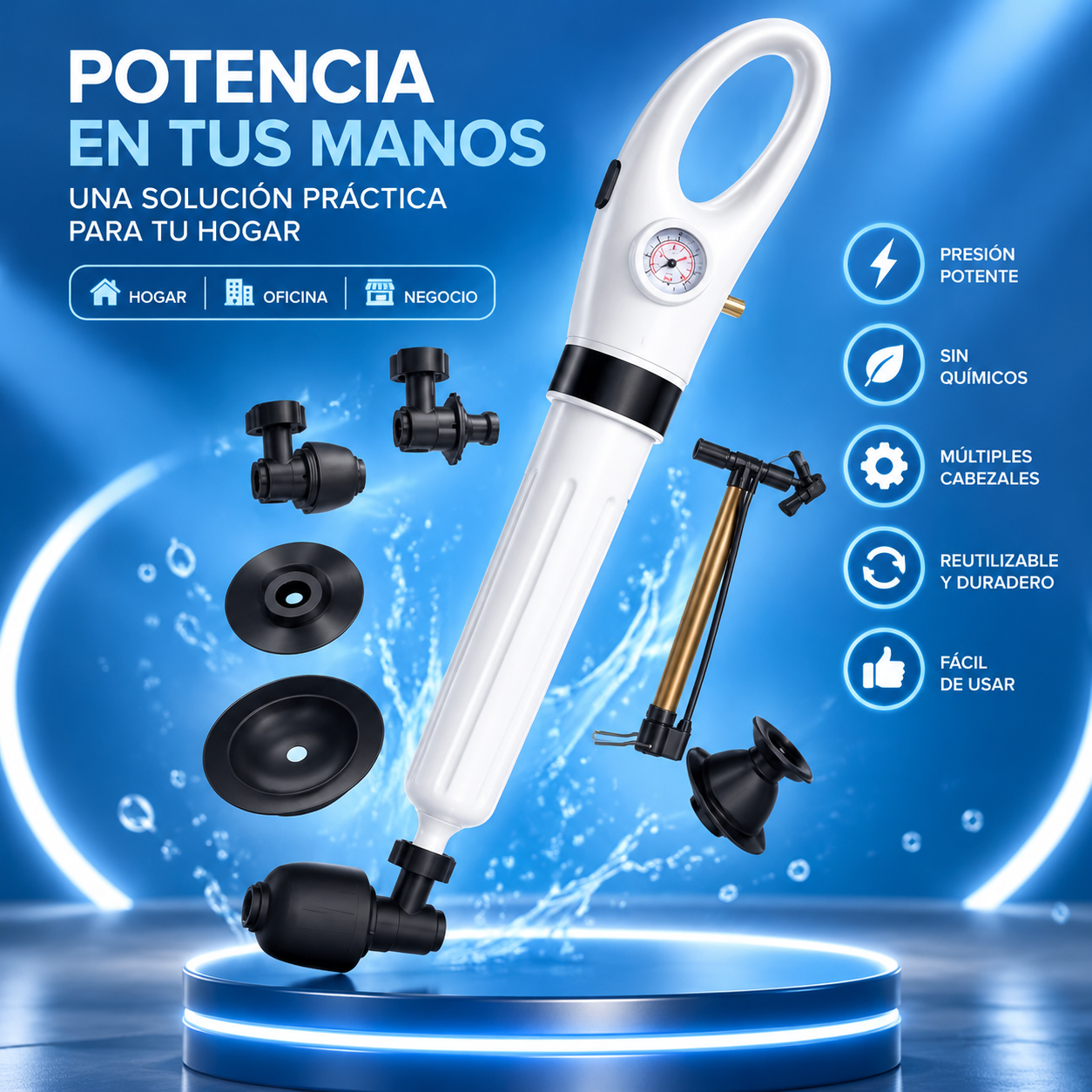 Destaqueador Bomba de Sanitario