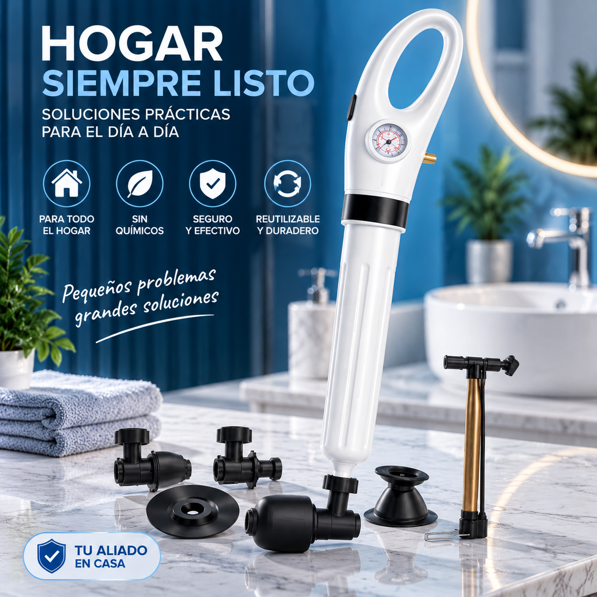 Destaqueador Bomba de Sanitario