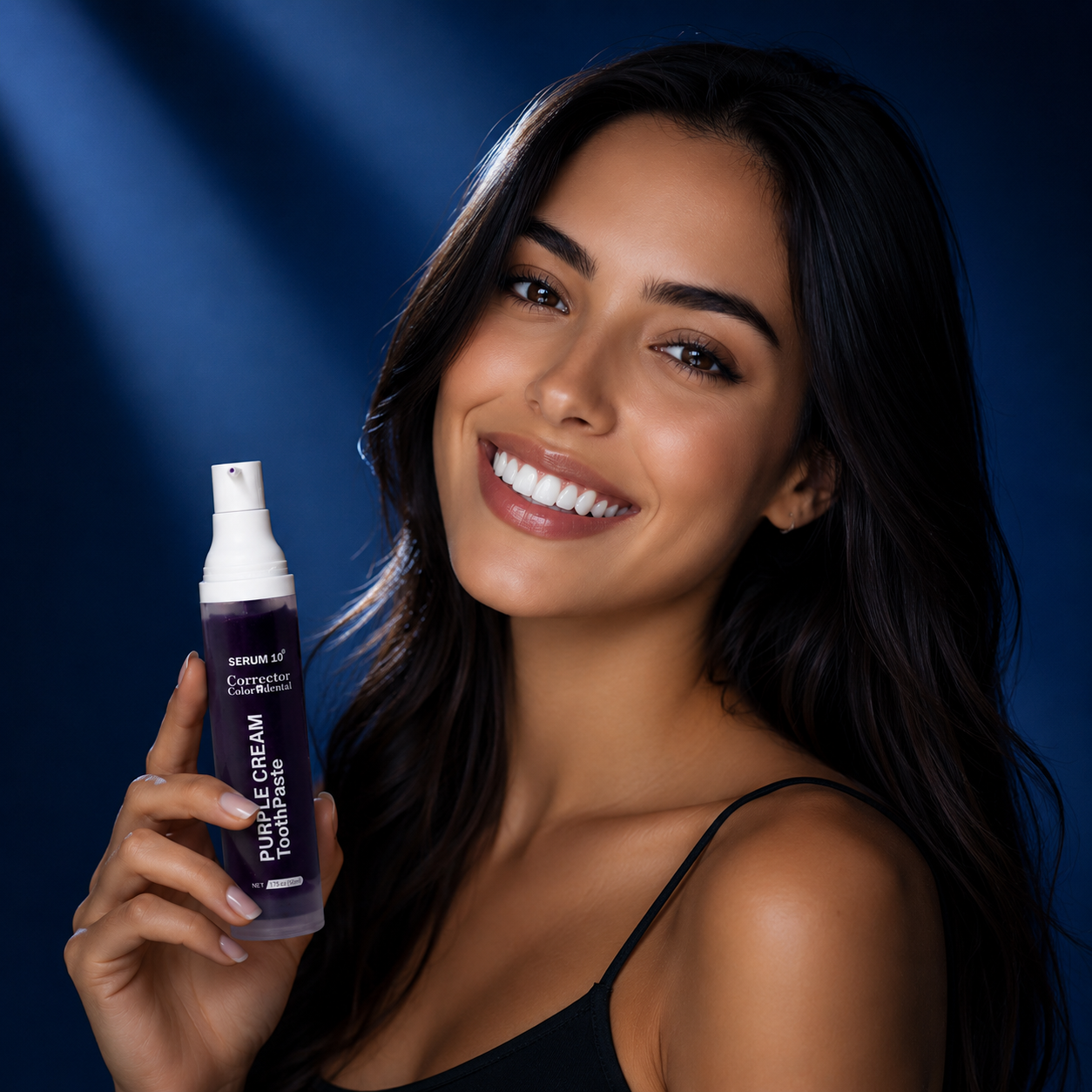 🦷 Corrector Dental Purple Cream: Neutraliza tonos amarillos al instante.