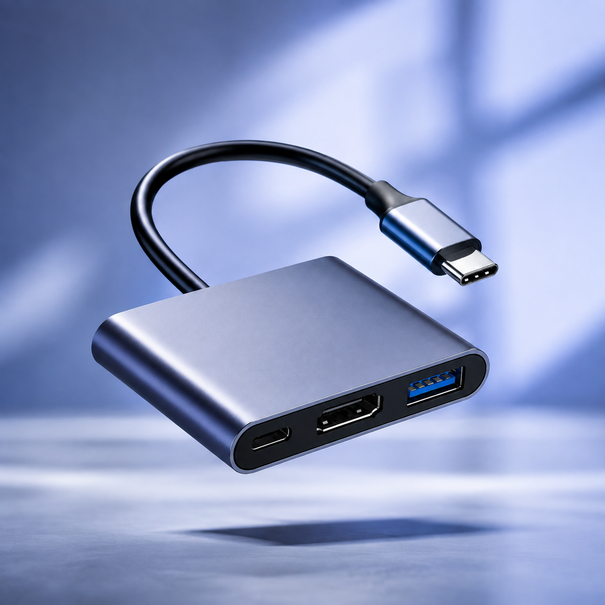 Adaptador MacBook USB-C 3 en 1 multifunción