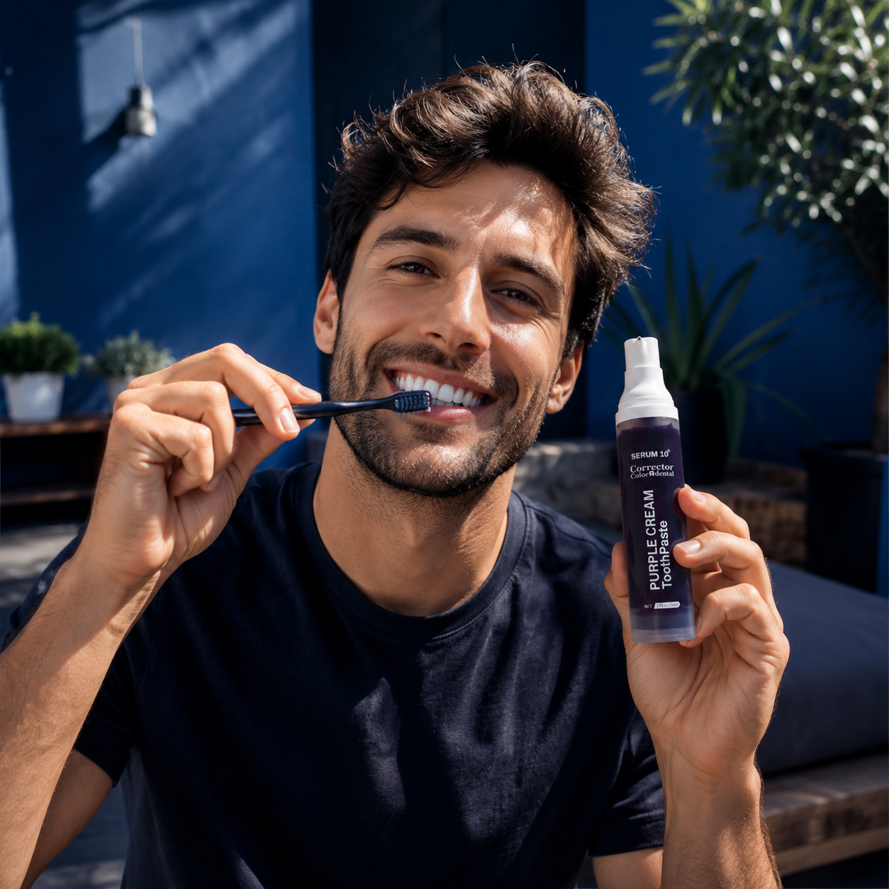 🦷 Corrector Dental Purple Cream: Neutraliza tonos amarillos al instante.