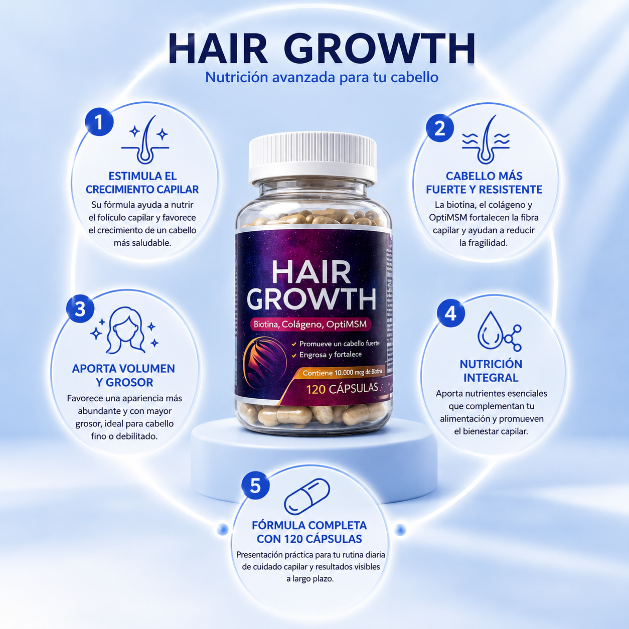 Hair Growth nutrición capilar avanzada
