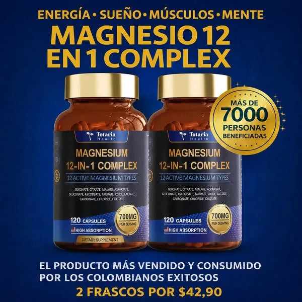 Magnesio 12 en 1 (x 120 Capsulas)